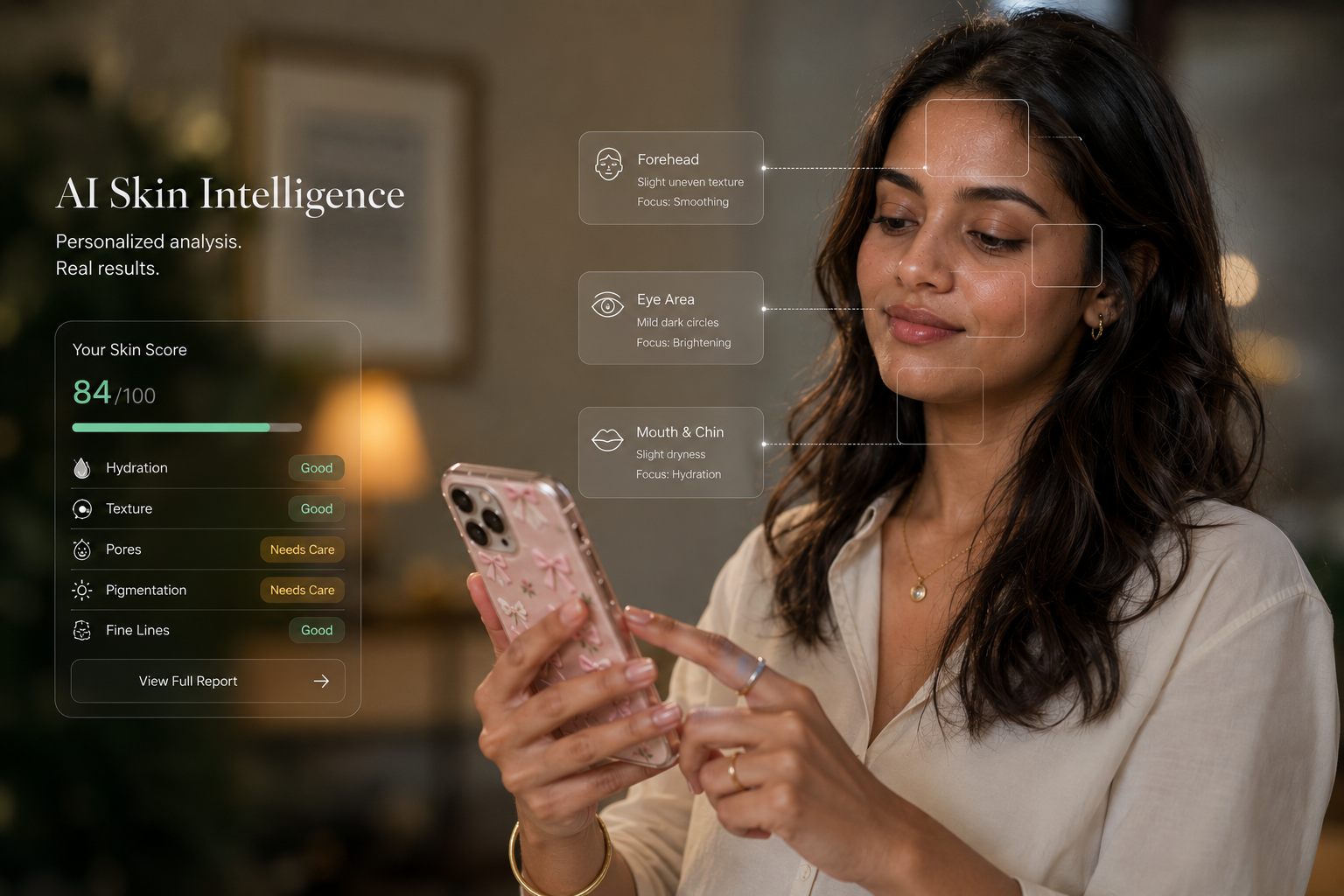 AI Skin Analyzer Illustration